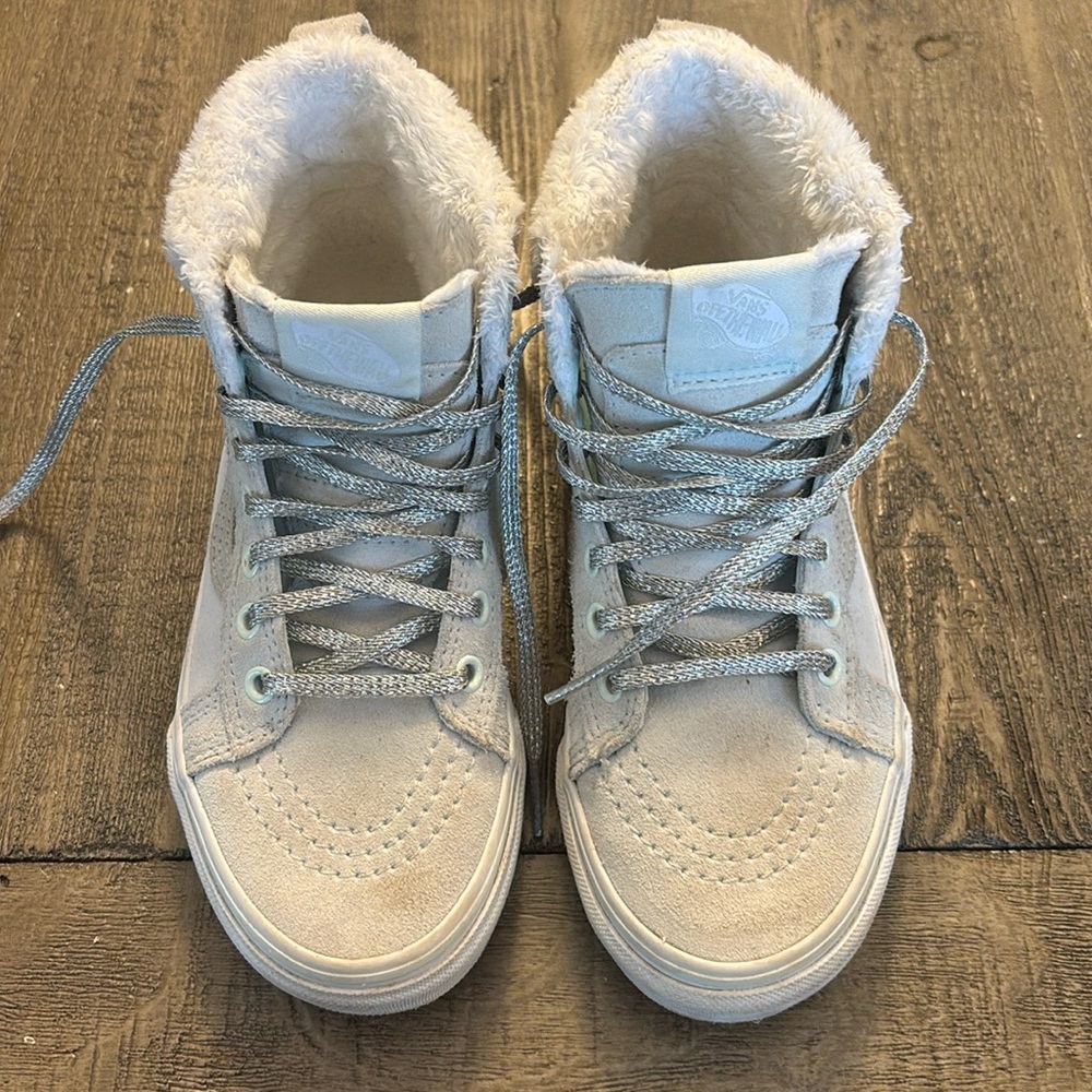 Kids white suede Vans Sneakers